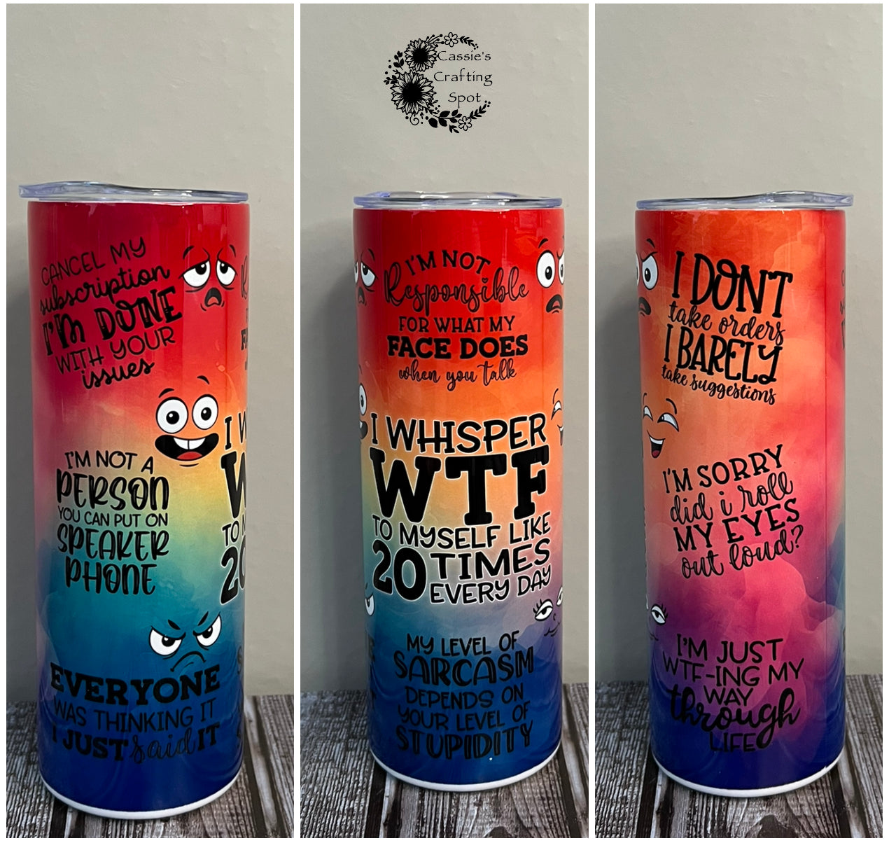 I Whisper WTF 20 oz Tumbler