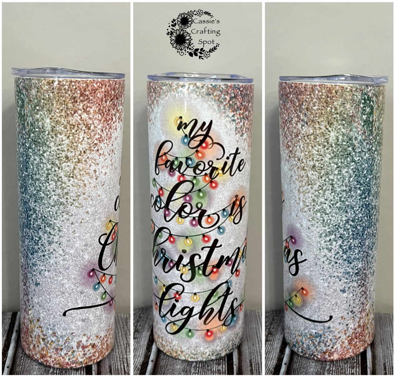 Christmas Lights 20 oz Tumbler