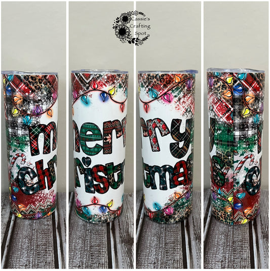 Merry Christmas 20 oz Tumbler