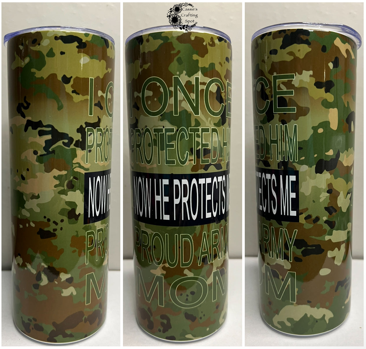 Proud Army Mom Tumbler