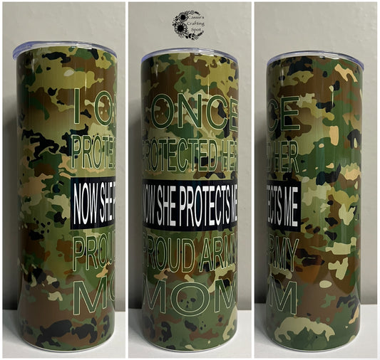 Proud Army Mom Tumbler