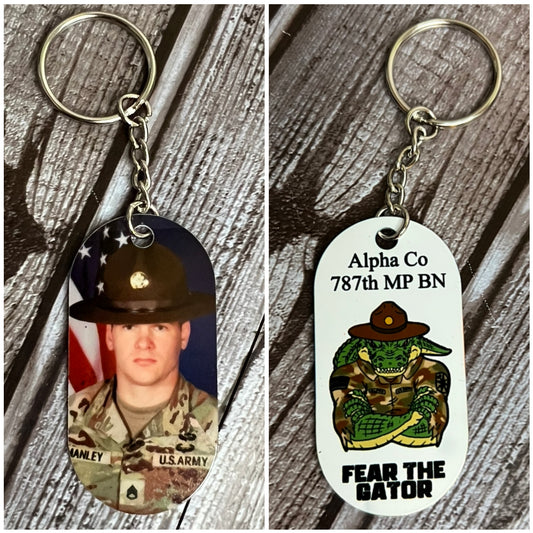 Personalized Dog Tag/Keychain (Alpha 787)