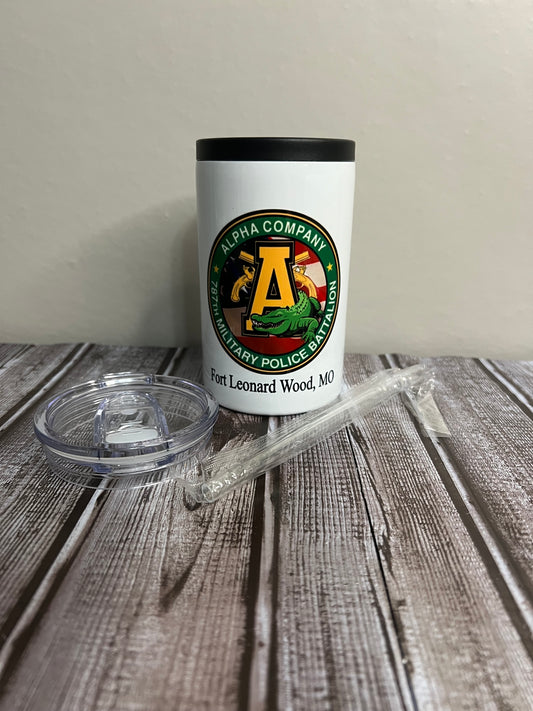 3 in 1 Alpha 787th Company Logo Tumbler