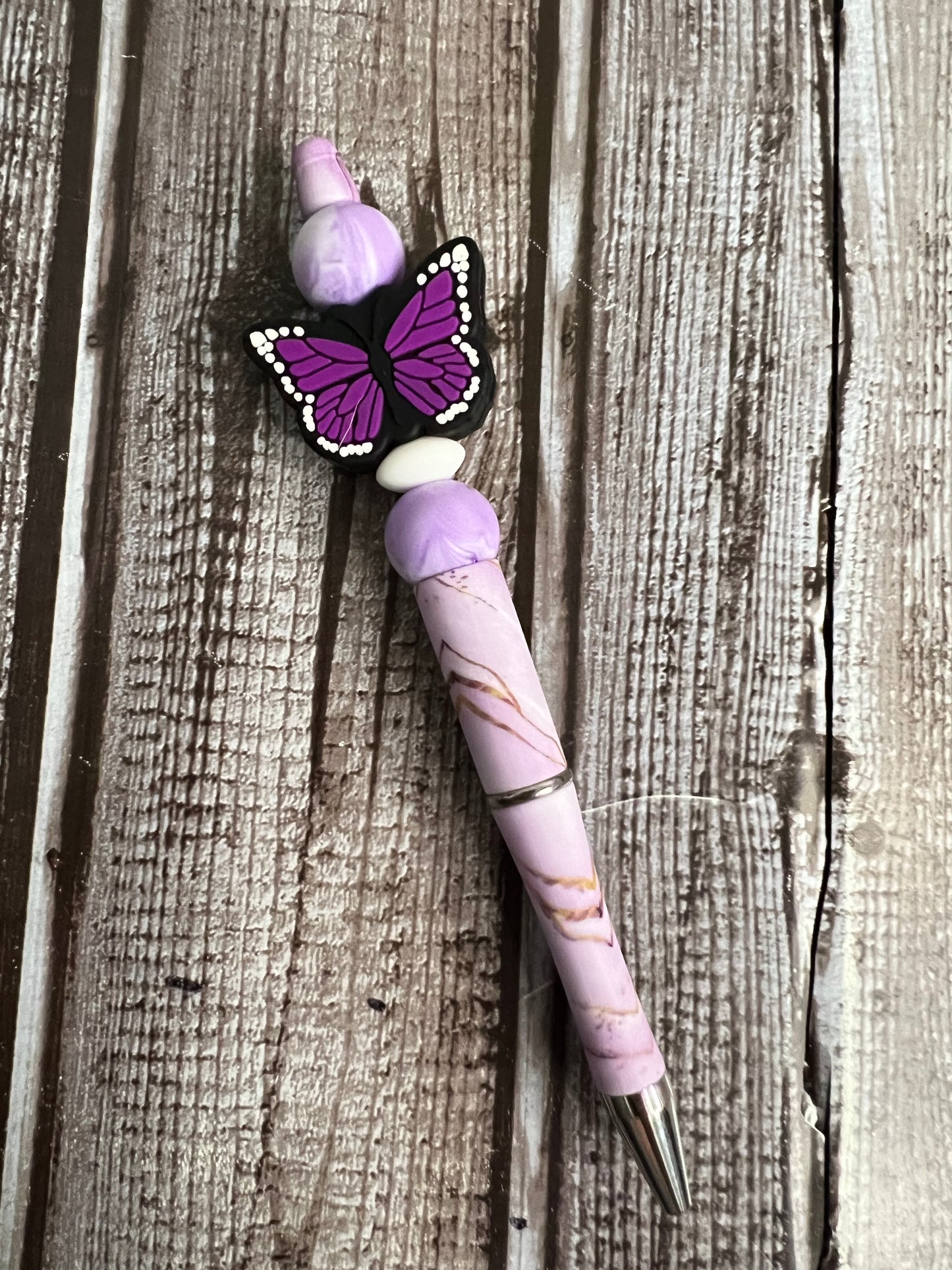 Purple Monarch Butterfly Pen