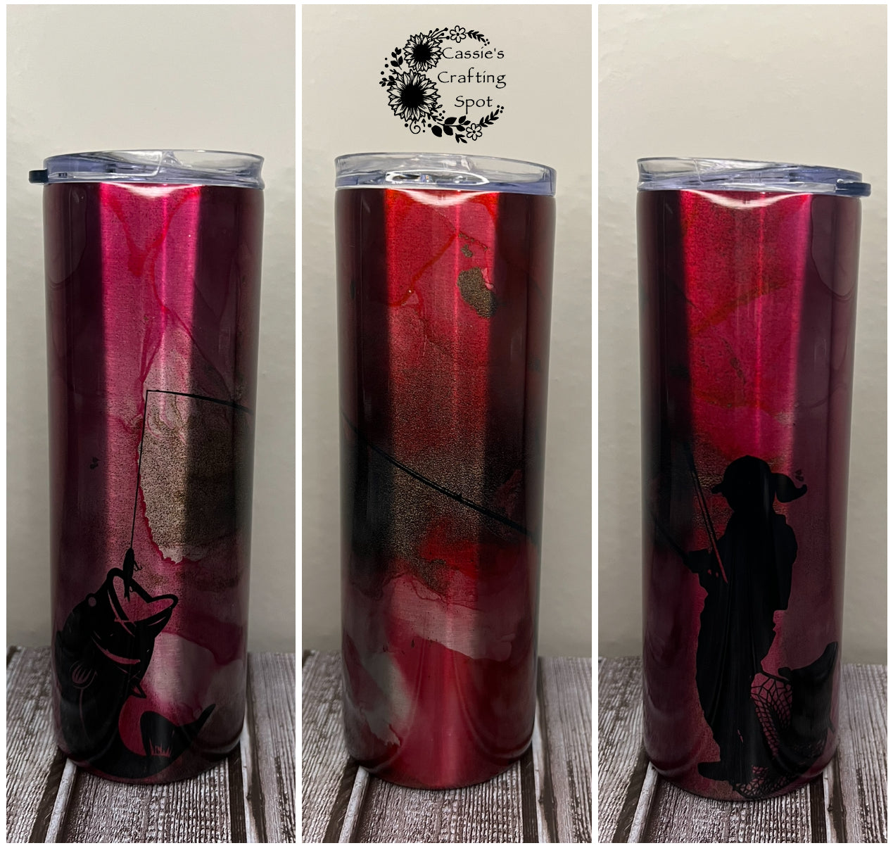 Female Fishing 20 oz Tumbler