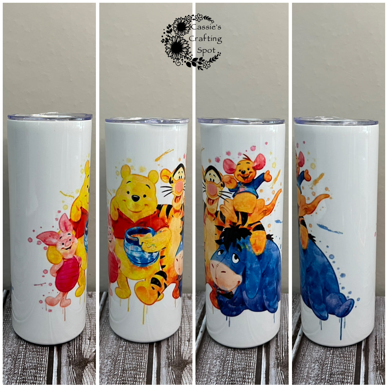 Honey bear and friends watercolor 20 oz Tumbler