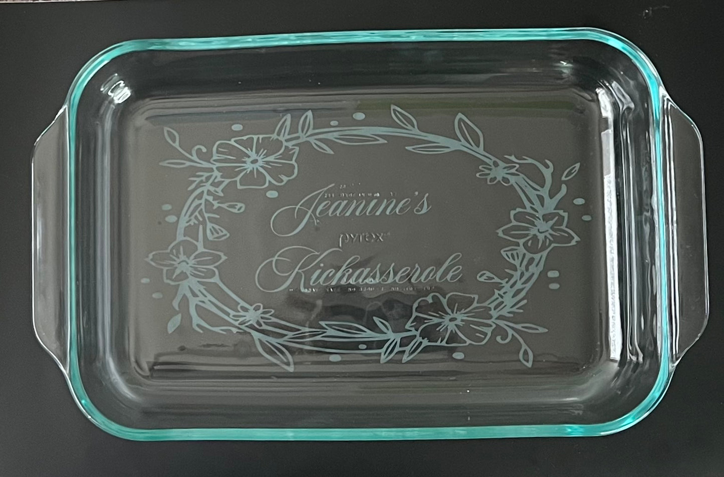 Custom Personalized Casserole Dish Pyrex Baking Dish With Lid 