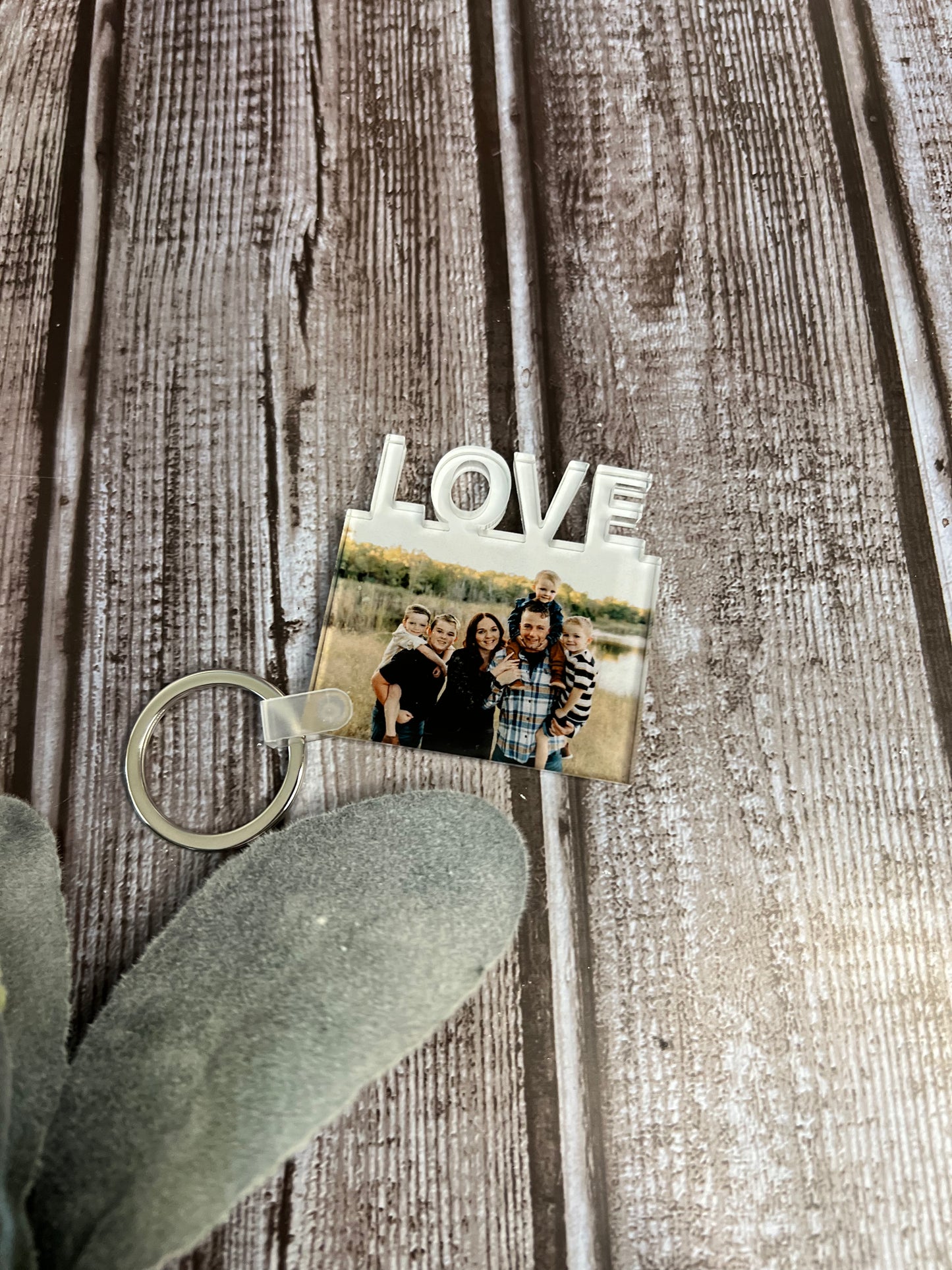 Love picture keychain